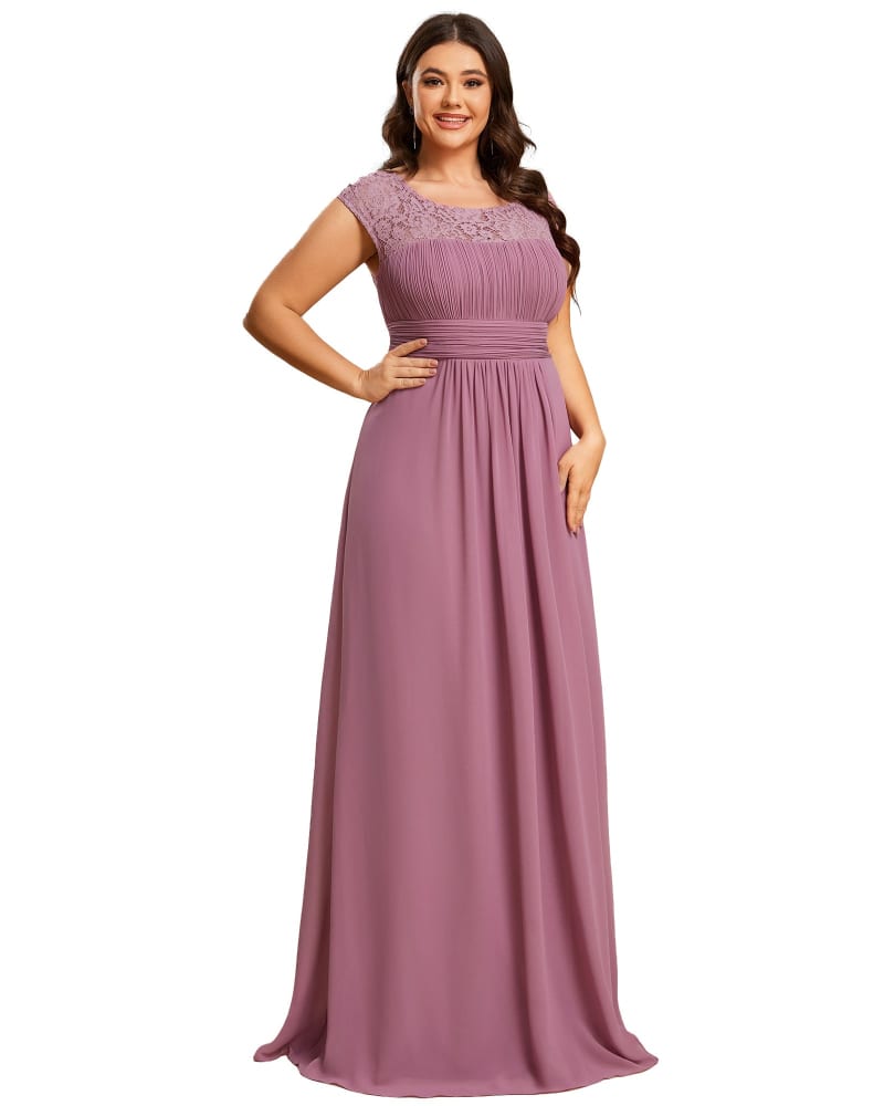 Ever pretty lace shop cap sleeve evening gown